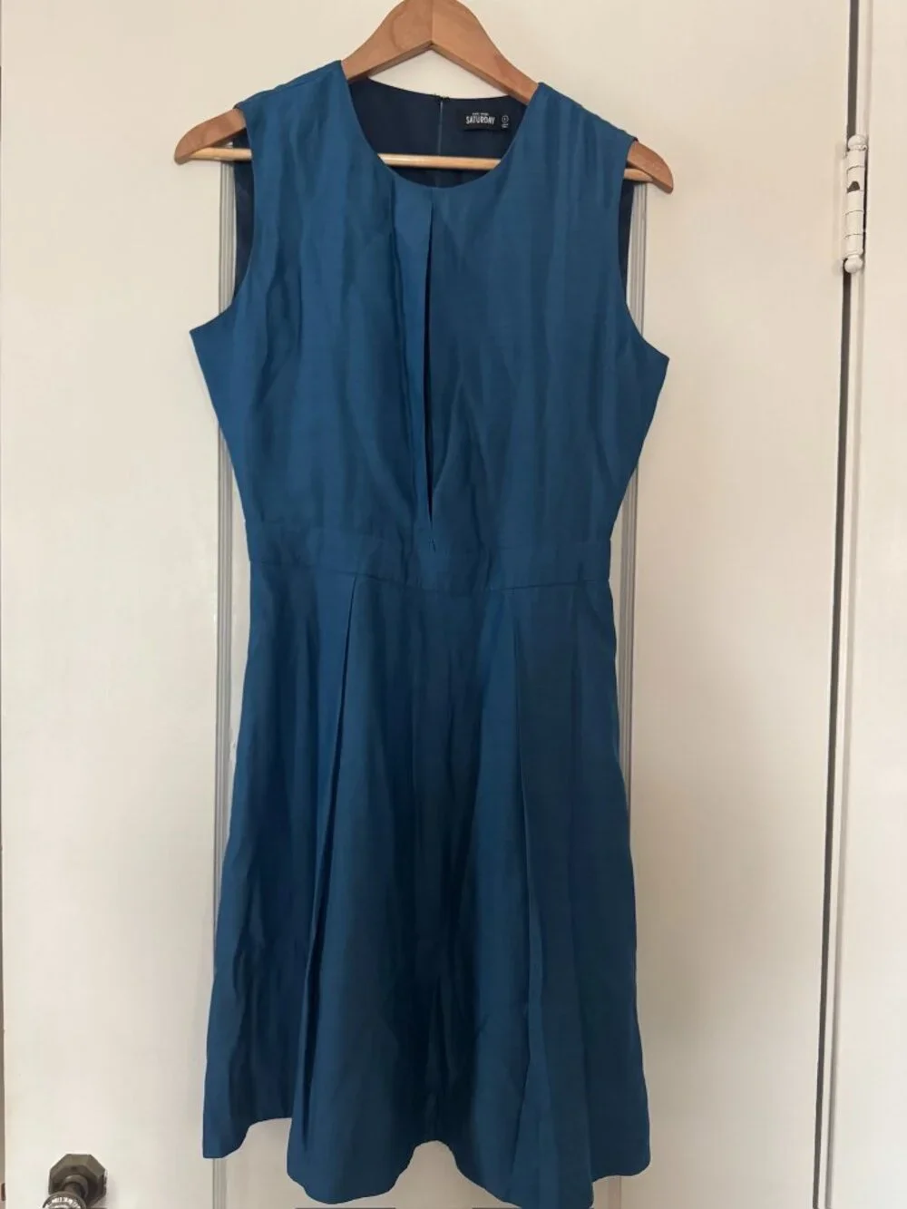 Kate Spade Saturday Dress Sz 2 blue/Dark teal